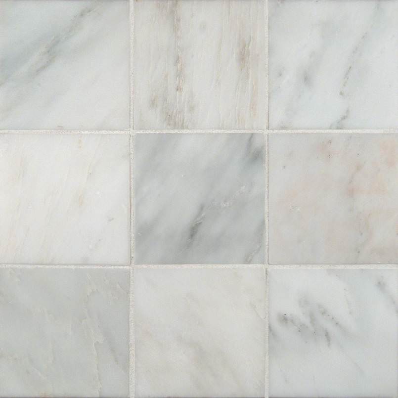 Arabescato Cararra 4×4 Honed And Beveled Tile