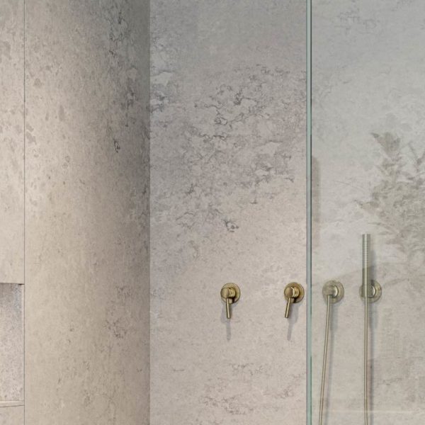Airy Concrete Caesarstone Quartz Bathroom Shower