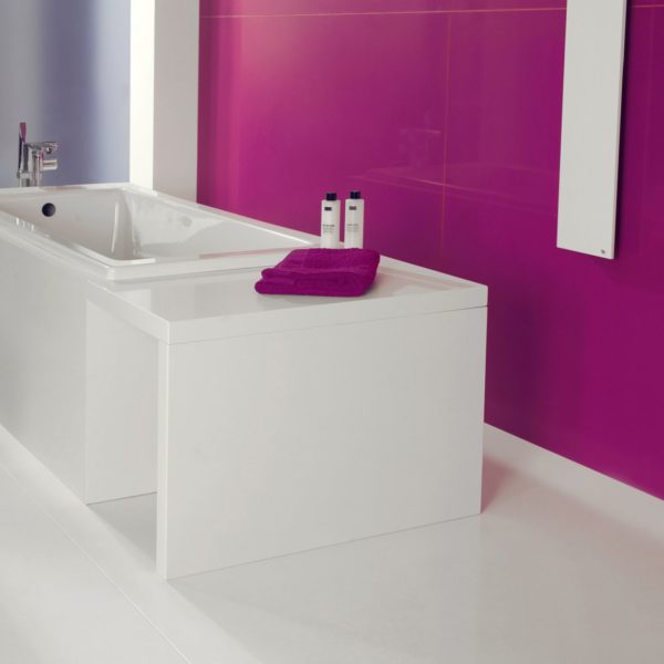 Magenta Energy Silestone Quartz Bathroom
