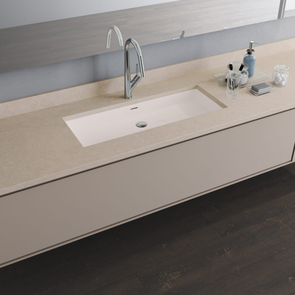 Natural Limestone LG Viatera Quartz Bathroom Countertops